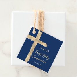 Eerste Heilige Commune voor goudfolie Heilige Krui Bedankjes Labels