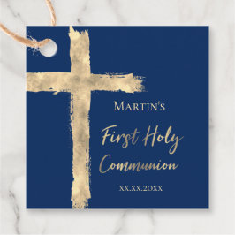 Eerste Heilige Commune voor goudfolie Heilige Krui Bedankjes Labels