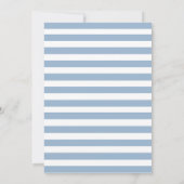 Eerste Heilige Communiaal Licht Blauw Zilver Strip Kaart (Achterkant)