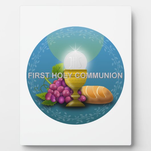 Eerste Heilige Communiakalice en Gastheer Fotoplaat (Voorkant)