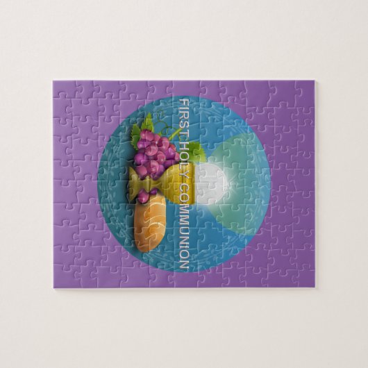 Eerste Heilige Communiakalice en Gastheer Legpuzzel (Horizontaal)