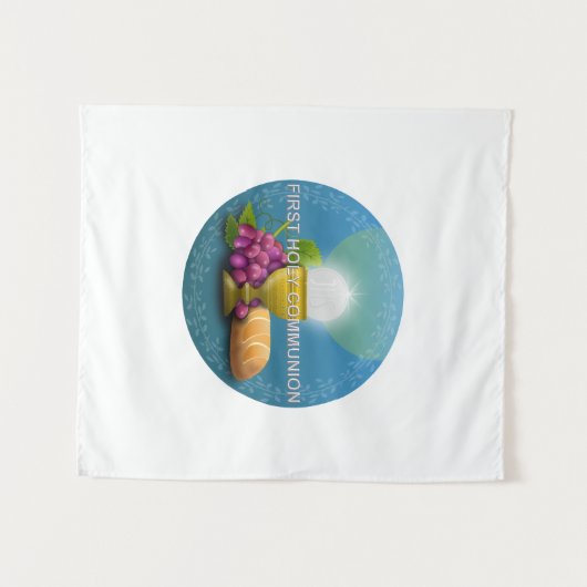 Eerste Heilige Communiakalice en Gastheer Wandkleed (Voorkant (horizontaal))