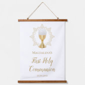 Eerste Heilige Communibanner Hangend Wandkleed (Voorkant)
