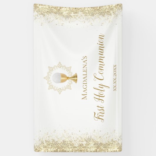 Eerste Heilige Communibanner Spandoek (Verticaal)