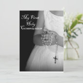 Eerste Heilige Communie 3 Kaart (Staand voorkant)