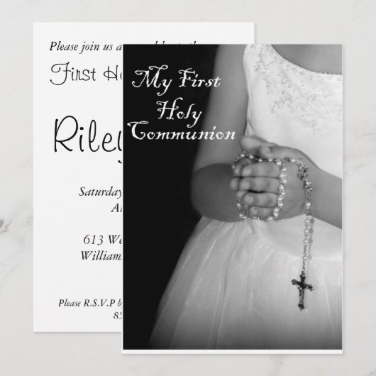 Eerste Heilige Communie 3 Kaart (Voorkant / Achterkant)