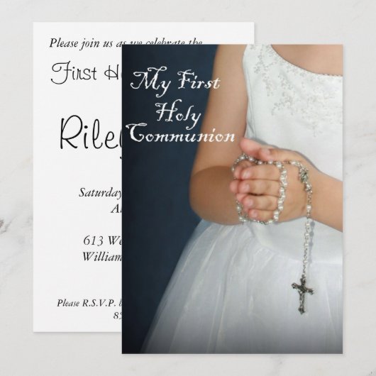 Eerste Heilige Communie 4 Kaart (Voorkant / Achterkant)