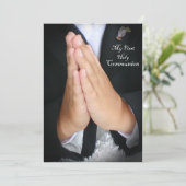 Eerste Heilige Communie 5 Kaart (Staand voorkant)