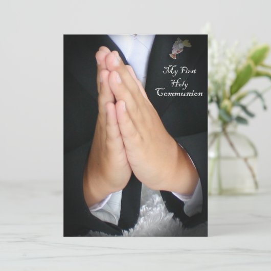 Eerste Heilige Communie 5 Kaart (Staand voorkant)