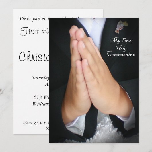 Eerste Heilige Communie 5 Kaart (Voorkant / Achterkant)