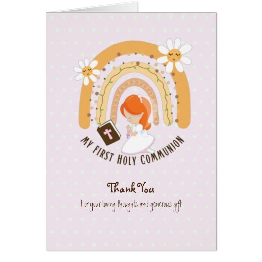 Eerste Heilige Communie aangepaste rode haren meis