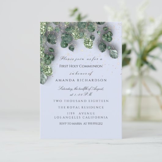 Eerste Heilige Communie Babtisme Christelijk Cross Kaart (Staand voorkant)