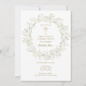 Eerste Heilige Communie Baby's Adem Kaart (Voorkant)