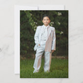 Eerste Heilige Communie BBQ Voedsel Leuke foto Kaart (Achterkant)