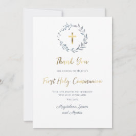 Eerste Heilige Communie bedankt! Kaart