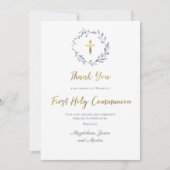 Eerste Heilige Communie bedankt! Kaart (Voorkant)