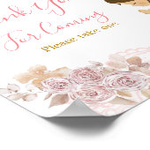 EERSTE HEILIGE COMMUNIE Bedankt voor uw komst Poster (Hoek)