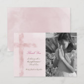 Eerste Heilige Communie bedankt waterverf Kaart (Voorkant / Achterkant)