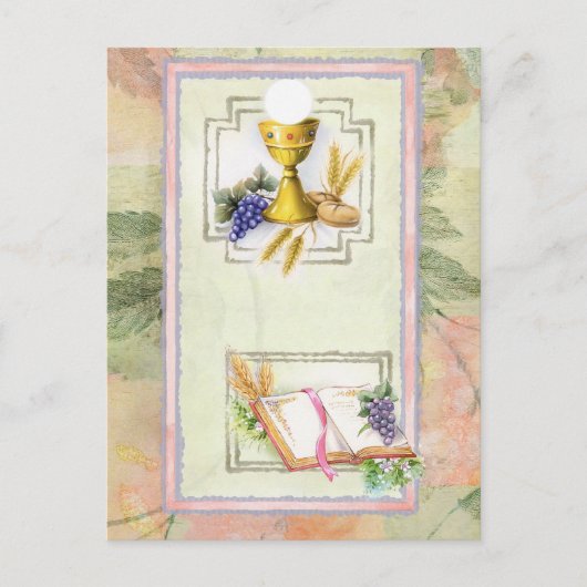 Eerste Heilige Communie, bevestiging Briefkaart (Voorkant)