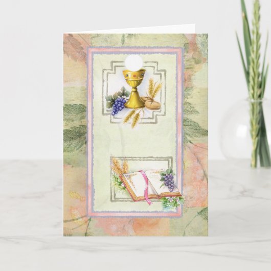 Eerste Heilige Communie, bevestiging Kaart (Voorkant)