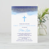 Eerste Heilige Communie bij de marine en de zilver Kaart (Staand voorkant)