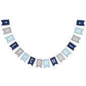 Eerste Heilige Communie Blauw Grijs Jongen Viering Vlaggetjes (Alle)