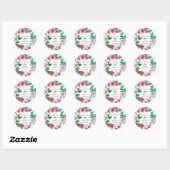 Eerste Heilige Communie Bloem | Ronde Sticker (Vel)