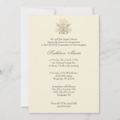 Eerste Heilige Communie  Bloemen Kaart (Achterkant)