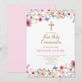 Eerste Heilige Communie Bloemen Uitnodigingen