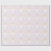 Eerste Heilige Communie Blonde Girl Cadeaupapier (Vlak)