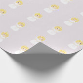Eerste Heilige Communie Blonde Girl Cadeaupapier (Hoek)
