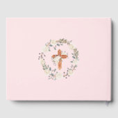 Eerste Heilige Communie Blush Pink Guest Book Girl Gastenboek (Achterkant)