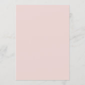 Eerste Heilige Communie Blush Roze Strik Meisje Kaart (Achterkant)
