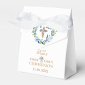 Eerste Heilige Communie Boho Garland Favor Box Boy Bedankdoosjes (Voorkant Zijde)