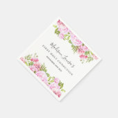 Eerste Heilige Communie Bosroos Bloemstuk  Servet (Hoek)