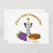 Eerste Heilige Communie Briefkaart (Voorkant / Achterkant)