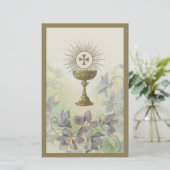 Eerste Heilige Communie Chalice Eucharistisch kath (Staand voorkant)
