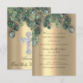 Eerste Heilige Communie Christelijke Gebeurtenis K Kaart (Voorkant / Achterkant)