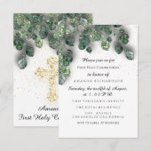 Eerste Heilige Communie Christelijke Gebeurtenis K Kaart (Voorkant / Achterkant)