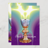 Eerste Heilige Communie/Christening Kaart (Voorkant / Achterkant)