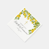 Eerste Heilige Communie Citroenen groen Servet (Hoek)