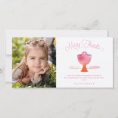 Eerste Heilige Communie Dank Je Foto Kaart - Meisj (Voorkant)