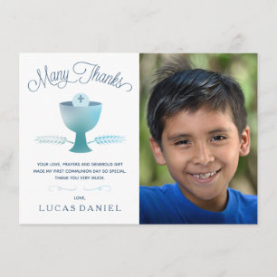 Eerste Heilige Communie Dank je kaart - Afbeelding
