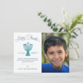 Eerste Heilige Communie Dank je kaart - Afbeelding (Staand voorkant)