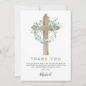 Eerste Heilige Communie Dank je Sage Eucalyptus In Kaart (Voorkant)