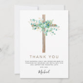 Eerste Heilige Communie Dank je Sage Eucalyptus In Kaart (Voorkant)