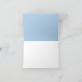 Eerste Heilige Communie Dank u Blauw Kruis Bedankkaart (Binnen)