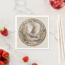 Eerste Heilige Communie Duif Vintage Christelijk T
