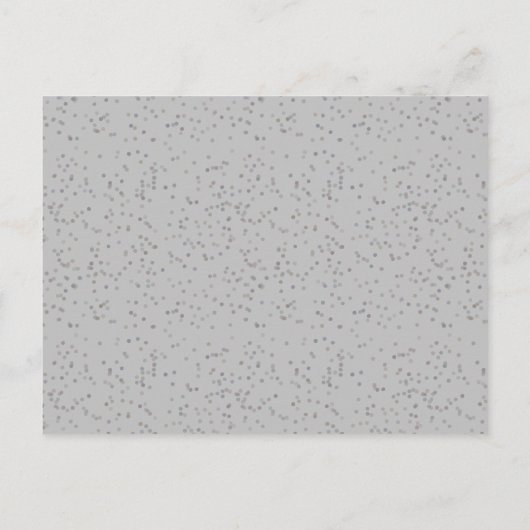 Eerste Heilige Communie Elegant Silver Stardust Uitnodiging Briefkaart (Achterkant)