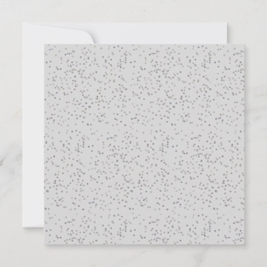 Eerste Heilige Communie Elegant Zilveren Sterrenst Kaart (Achterkant)